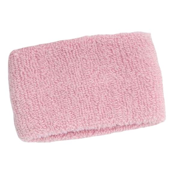 VTG Christian Dior Pink Logo Terry Cloth Sweat Band Sport Wristband Bracelet - Picture 2 of 13